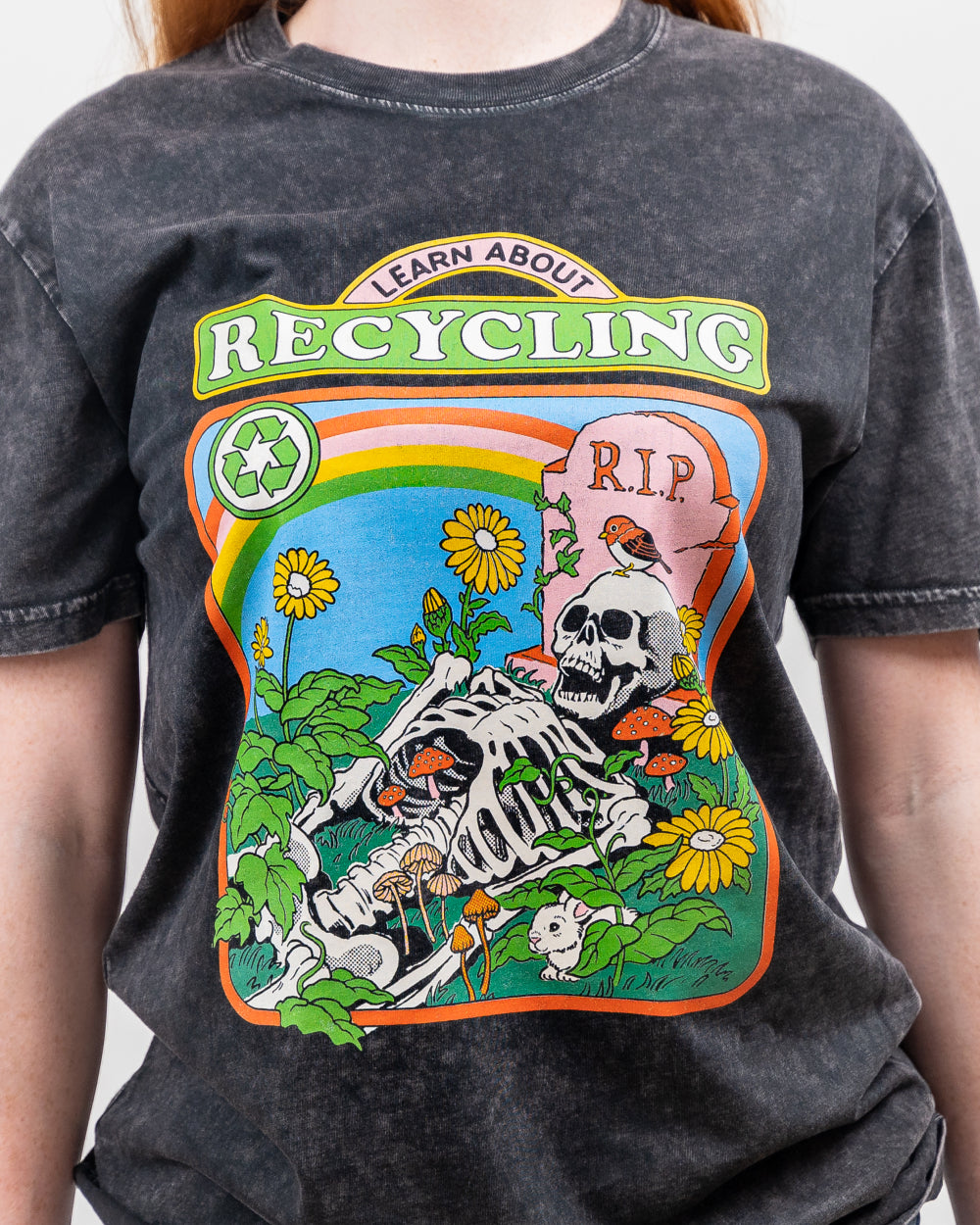 Learn About Recycling Stonewash Tee Australia Online #colour_black stone