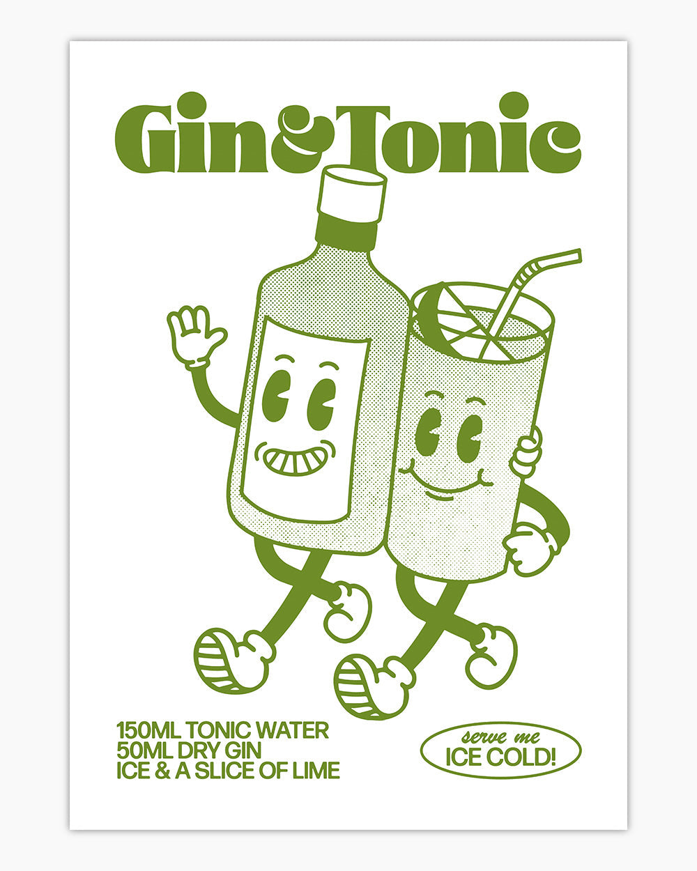 Gin and Tonic Art Print | Wall Art