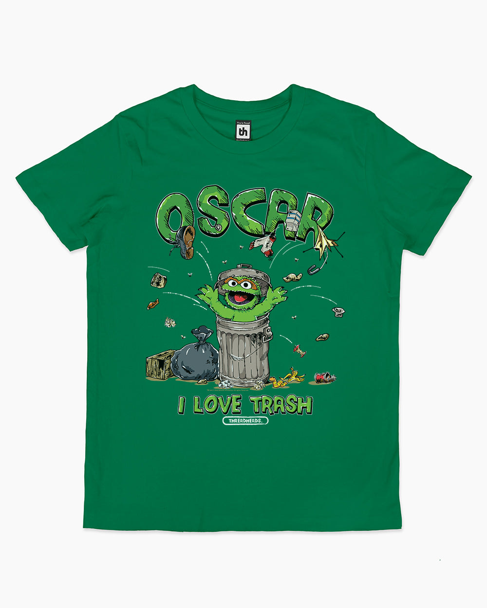 Oscar I Love Trash Kids T-Shirt Australia Online #colour_green
