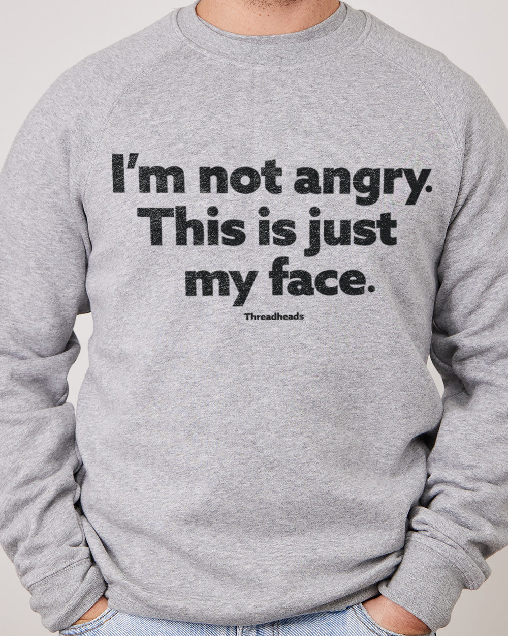 I'm Not Angry Jumper Australia Online #colour_grey