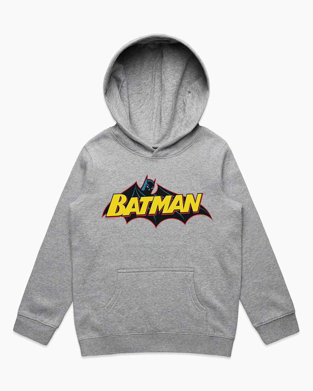 Bat Cape Logo Kids Hoodie Australia Online #colour_grey