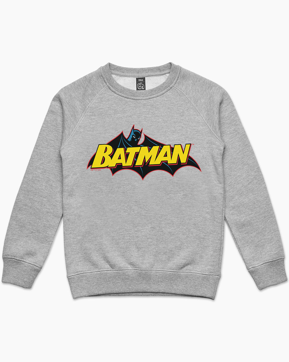 Bat Cape Logo Kids Jumper Australia Online #colour_grey