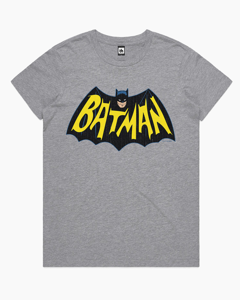 Batman Vintage 60s Logo T-Shirt Australia Online #colour_grey