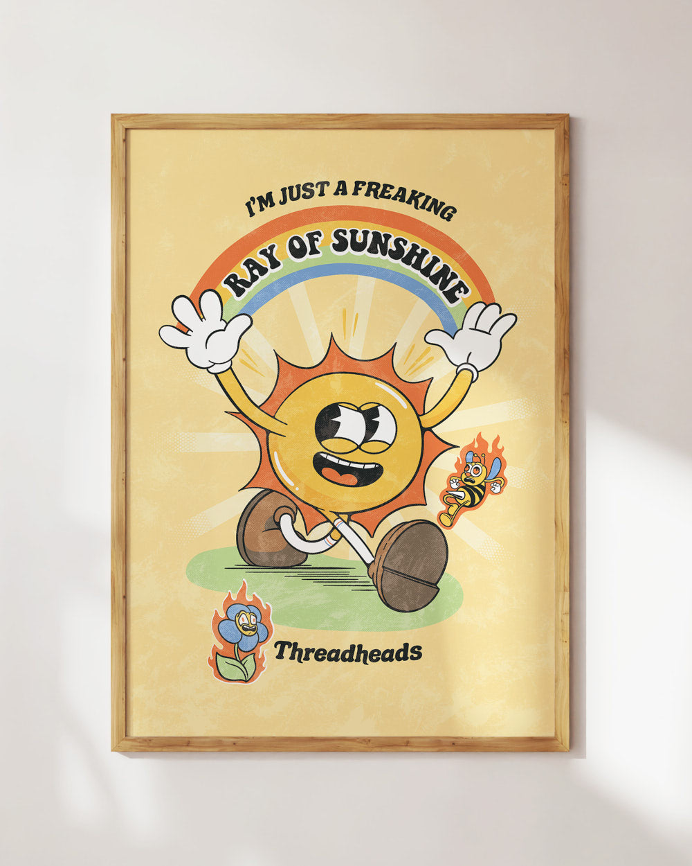 I'm Just a Freaking Ray Of Sunshine Art Print