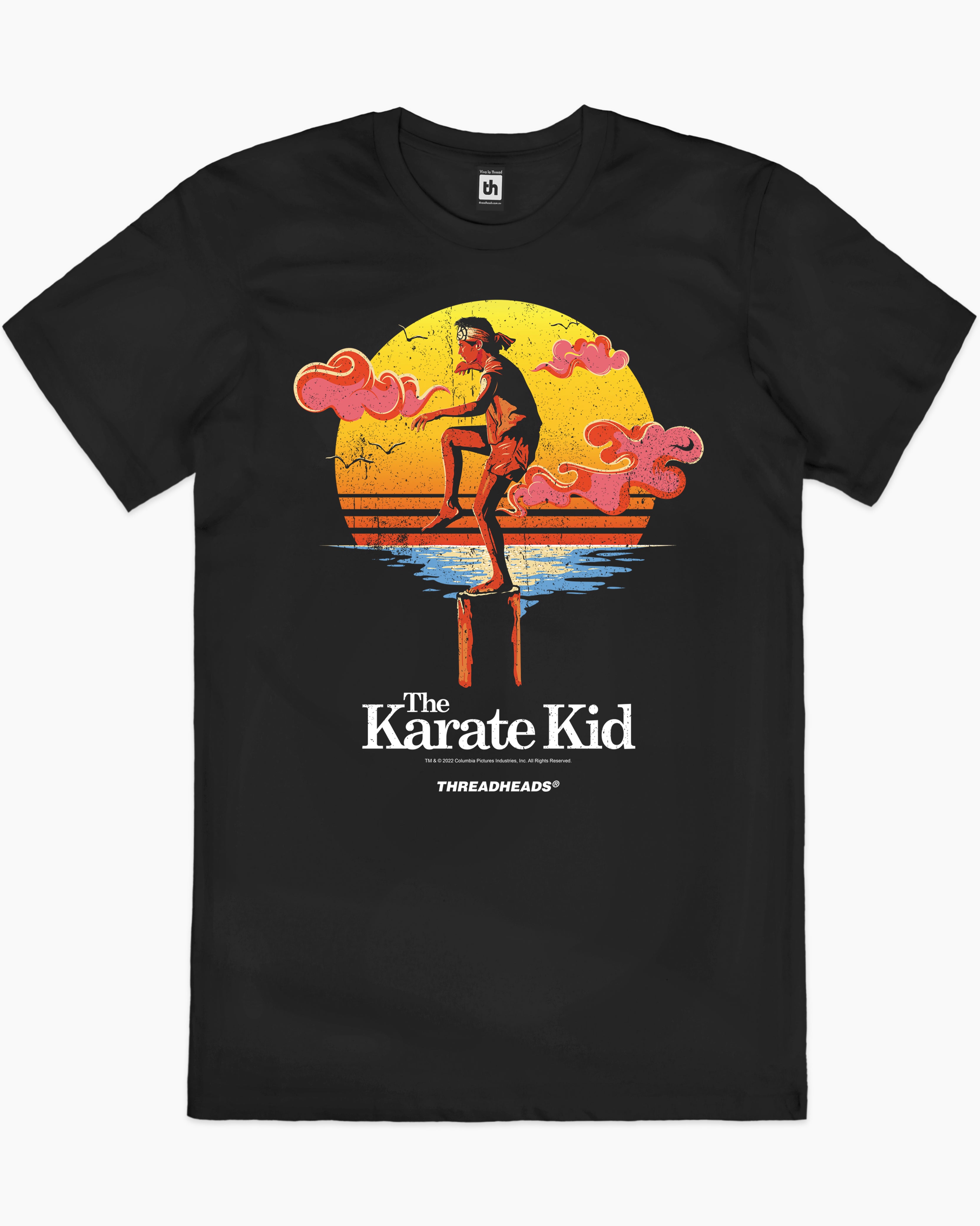 Karate Kid Crane Kick Sunset T-Shirt