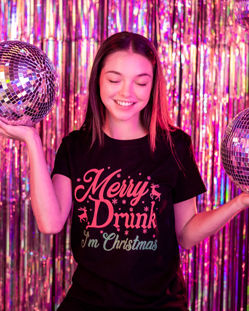 Merry Drunk I am Christmas T-Shirt Australia Online