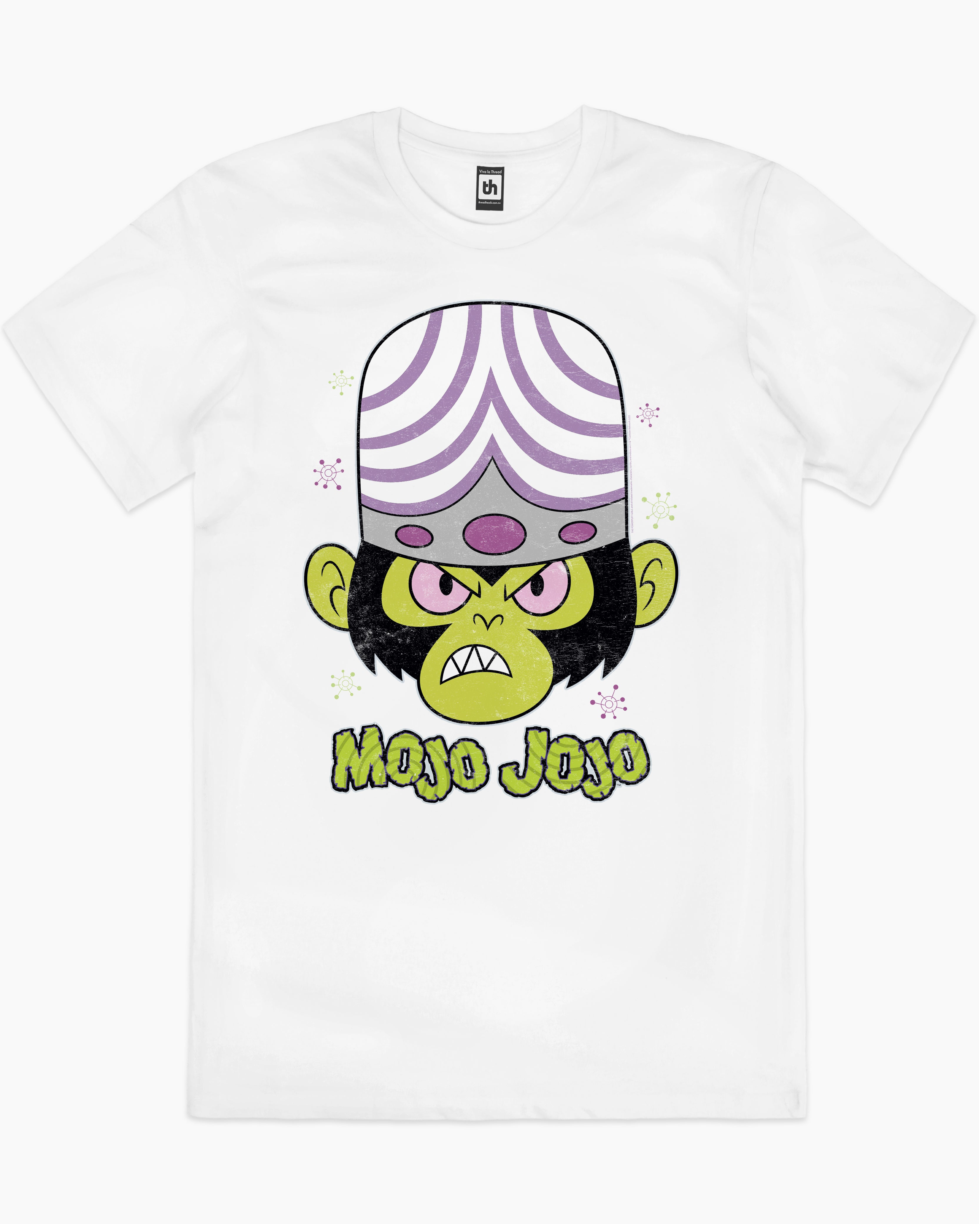 Mojo Jojo Head T-Shirt Australia Online #colour_white