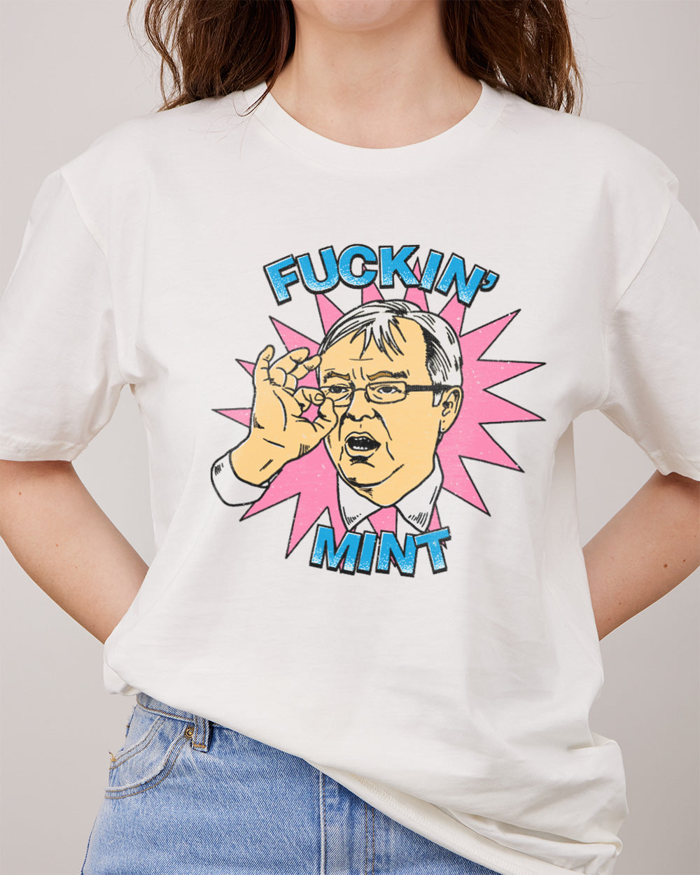 Kevin Rudd: Fuckin' Mint T-Shirt Australia Online #colour_natural