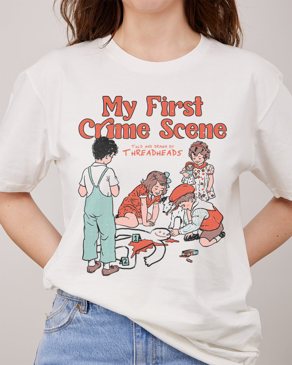 My First Crime Scene T-Shirt Australia Online #colour_natural