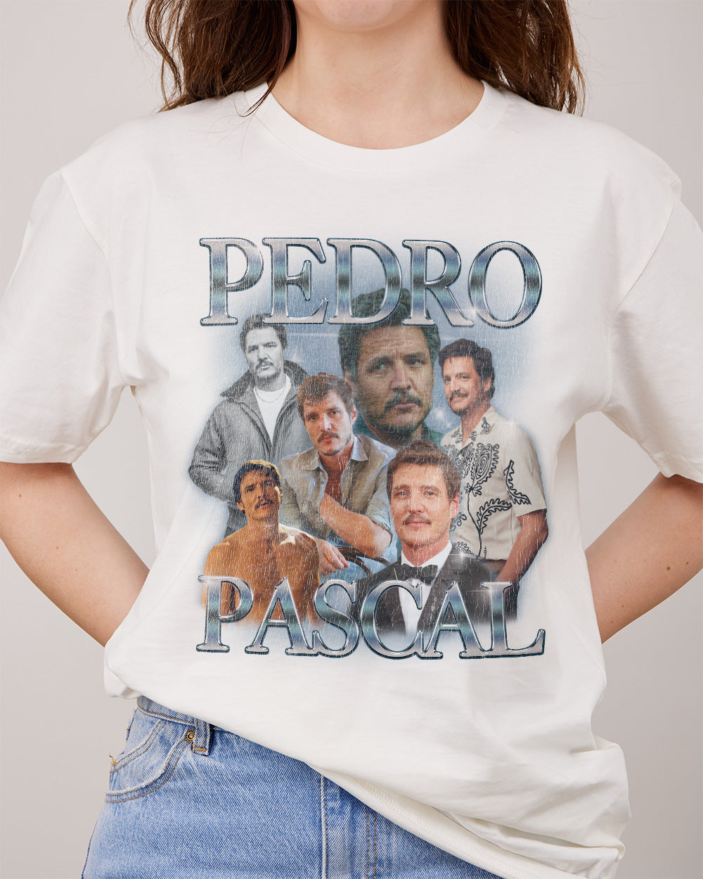 Pedro Pascal T-Shirt Australia Online #colour_natural