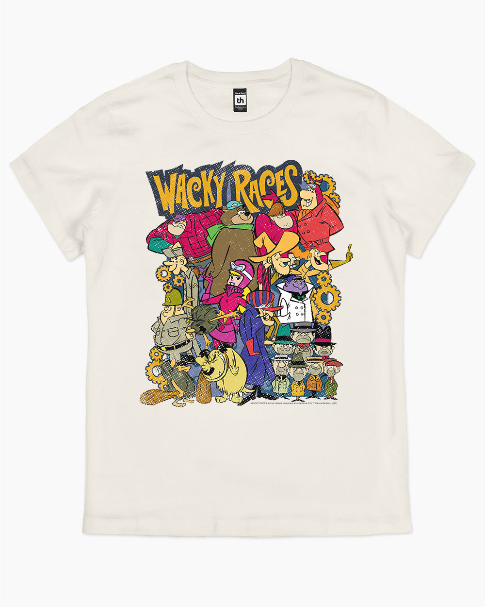 Wacky Races Collage T-Shirt Australia Online #colour_natural