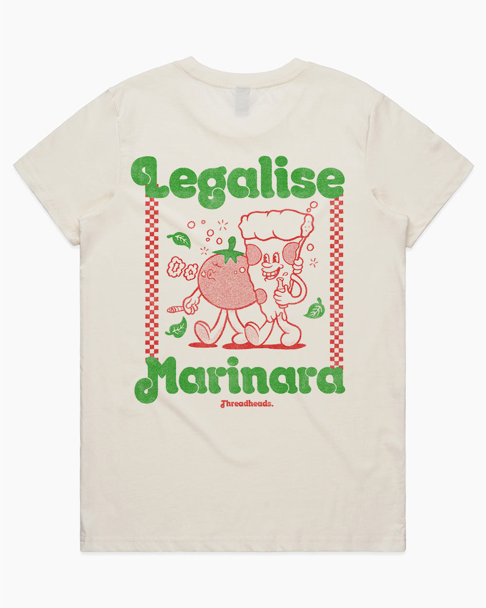 Legalise Marinara T-Shirt Australia Online #colour_natural