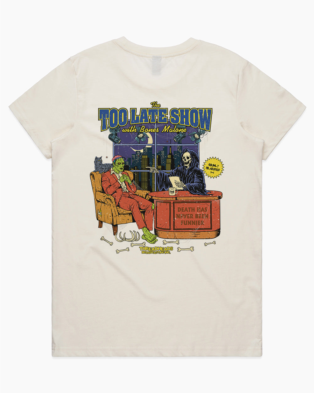 The Too Late Show T-Shirt Australia Online #colour_natural