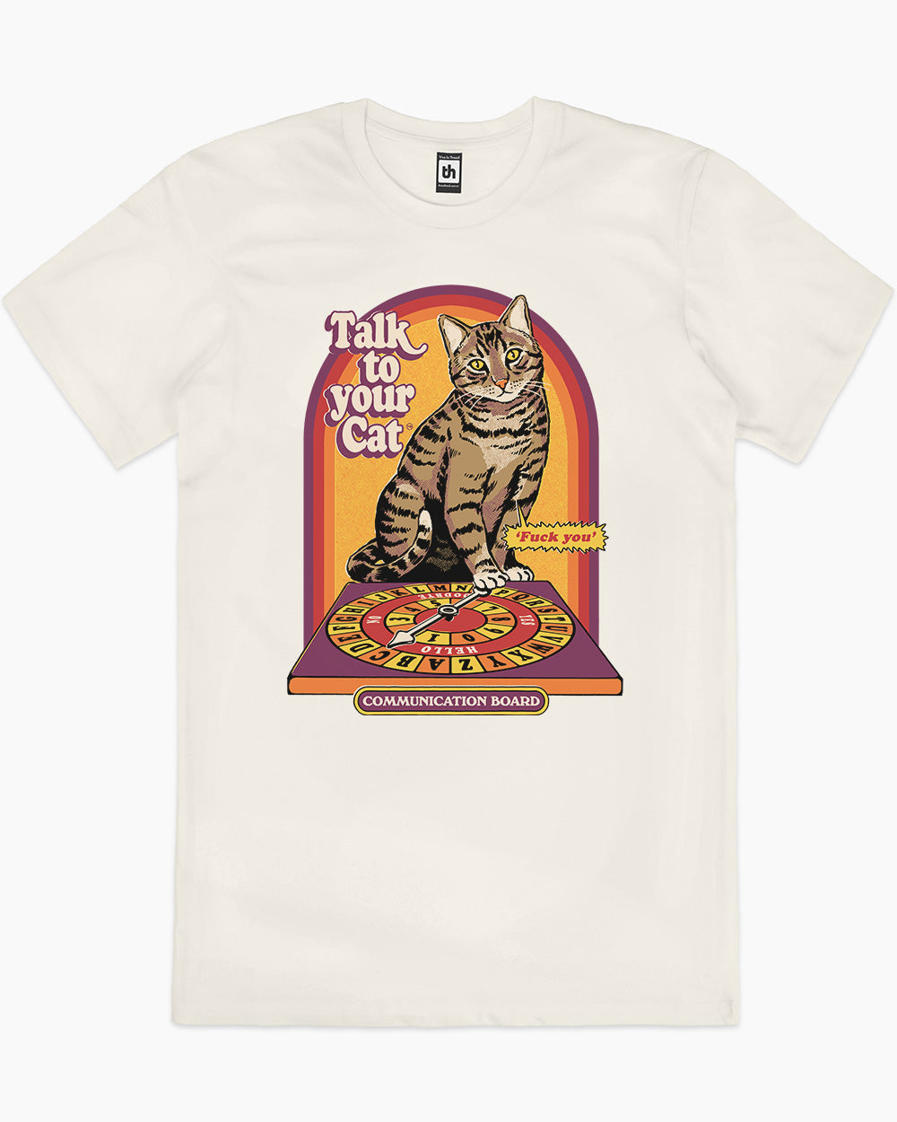 Talk To Your Cat T-Shirt Australia Online #colour_natural
