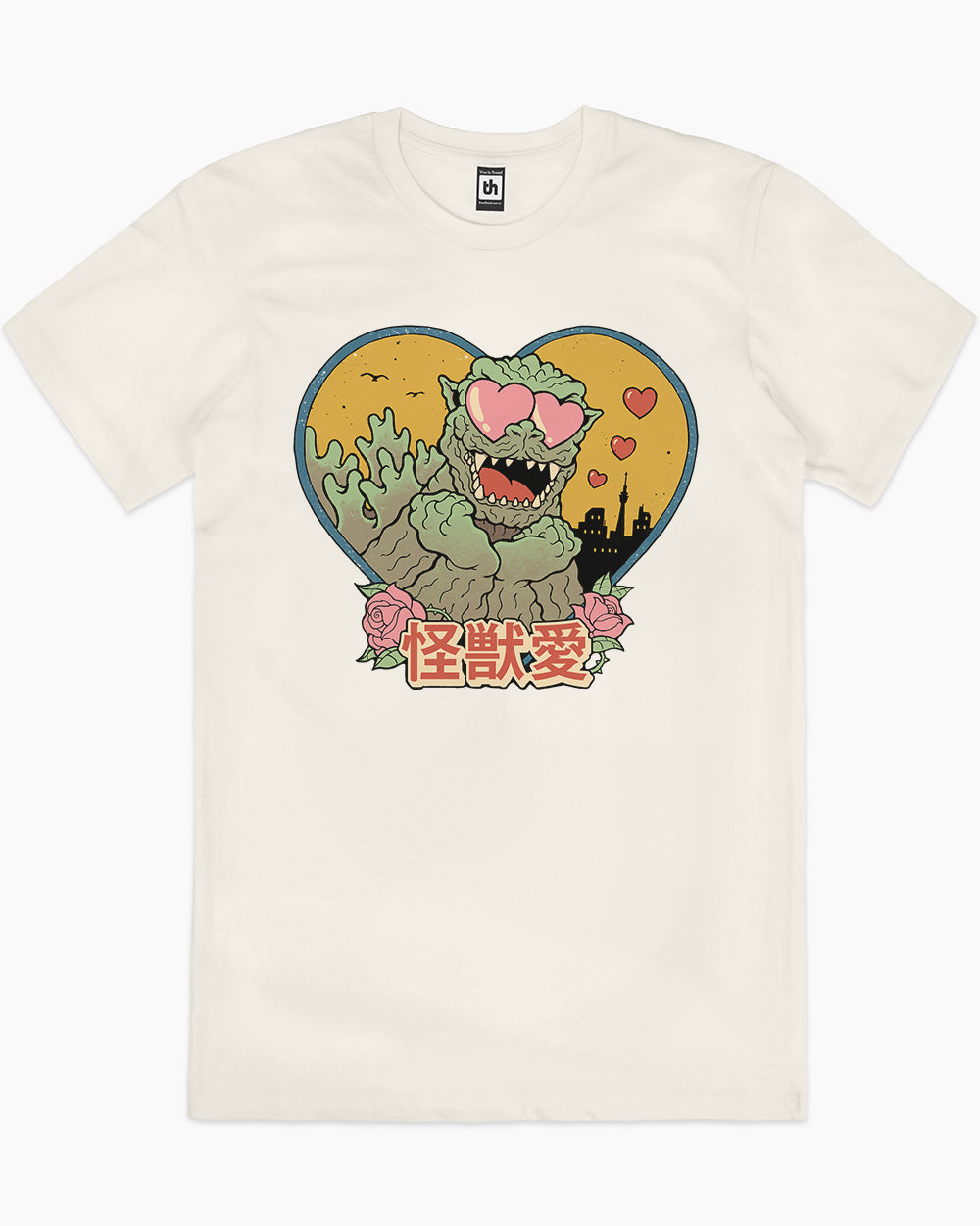 Kaiju Love T-Shirt Australia Online #colour_natural