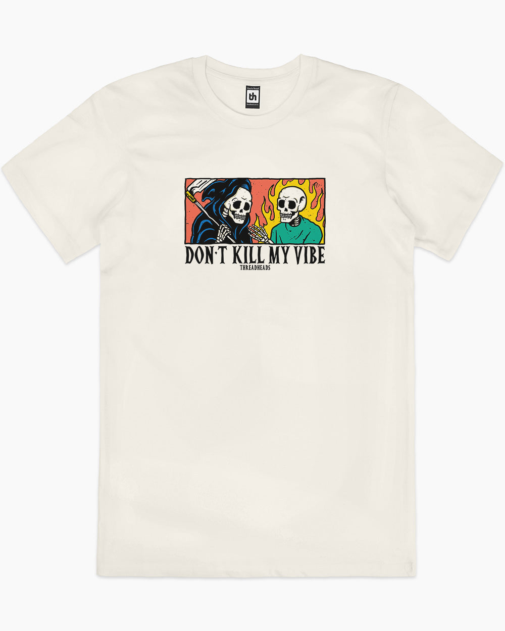 Don't Kill My Vibe T-Shirt Australia Online #colour_natural
