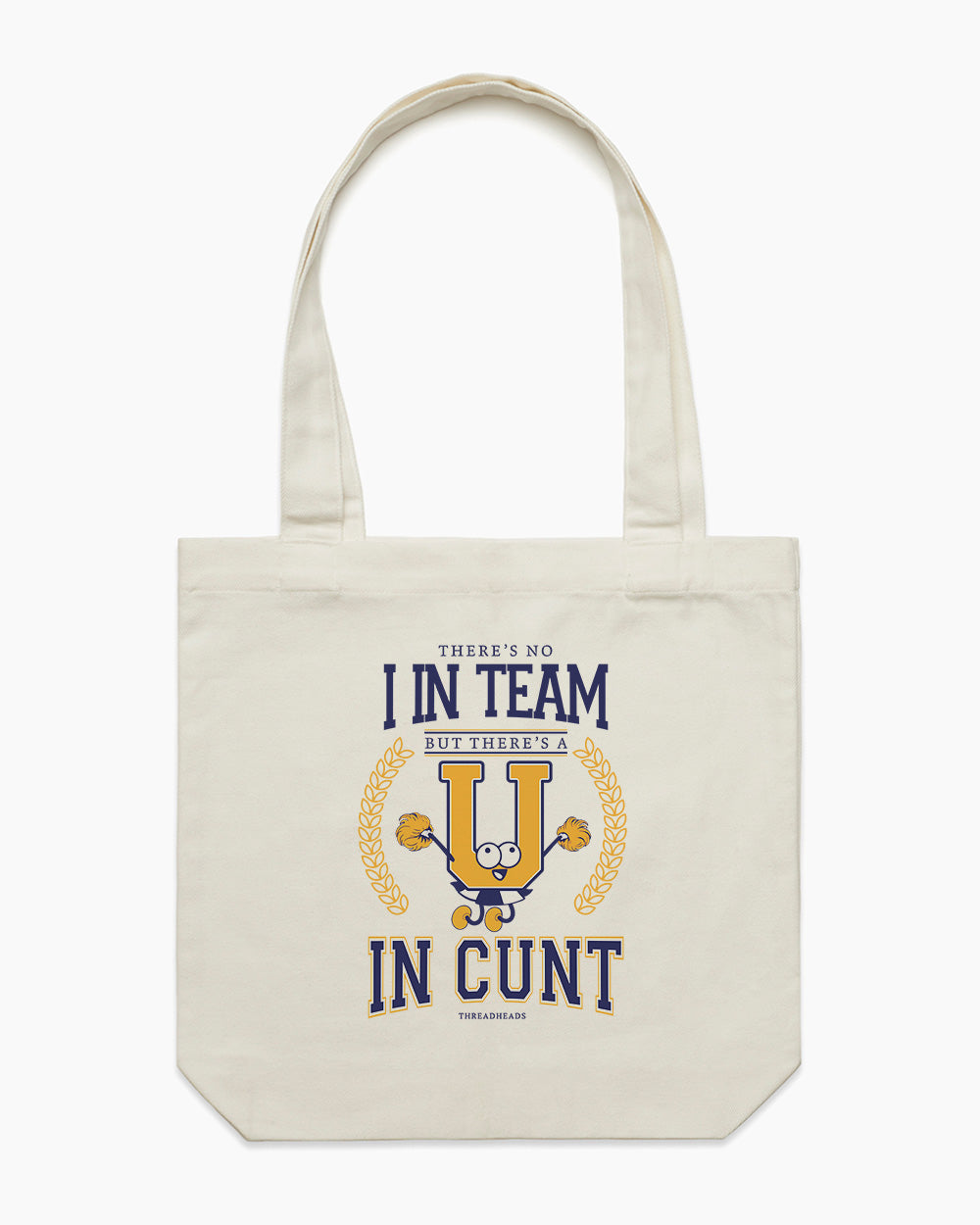 There's No 'I' In Team Tote Bag Australia Online #colour_natural