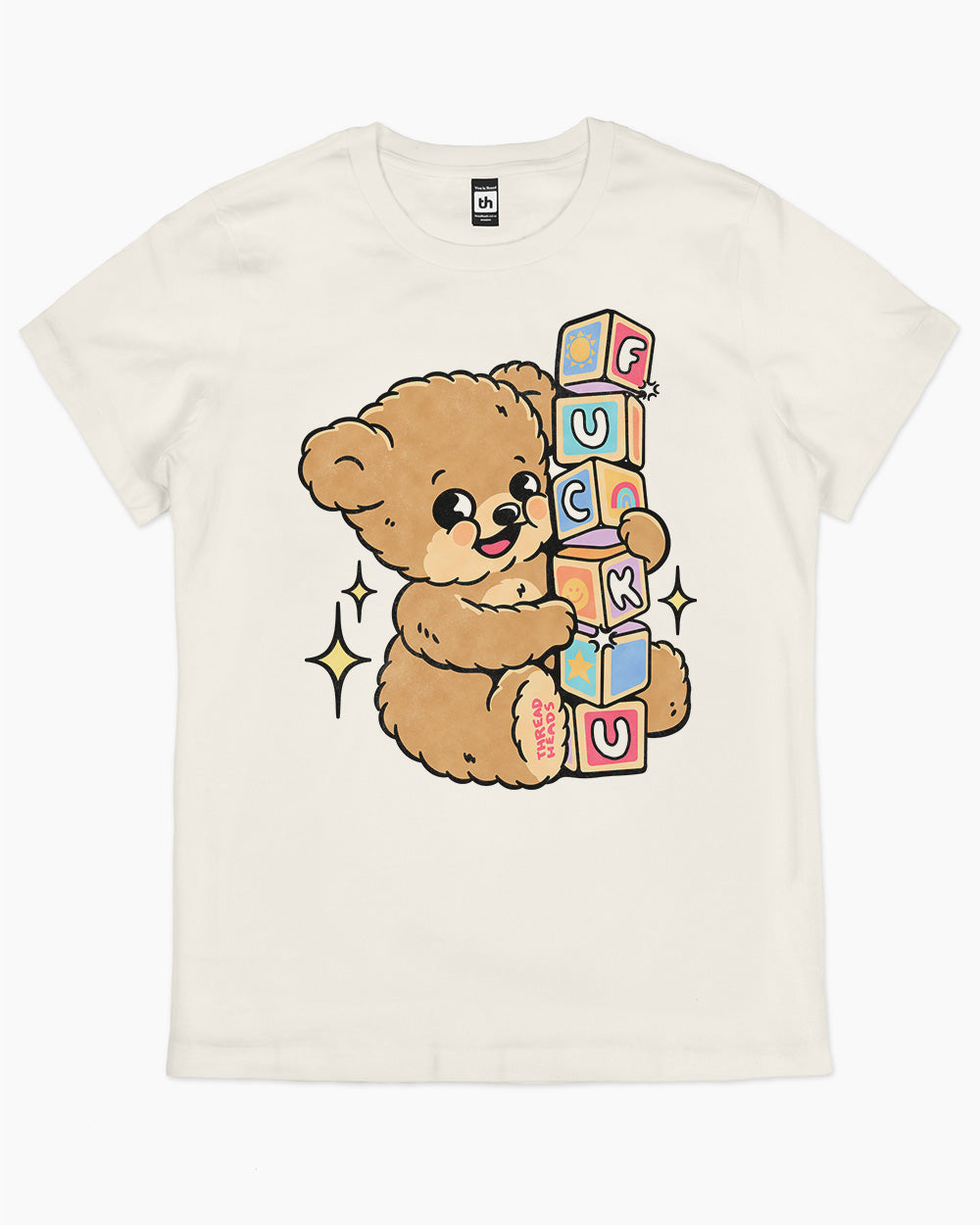 Spell It Out Teddy T-Shirt Australia Online #colour_natural