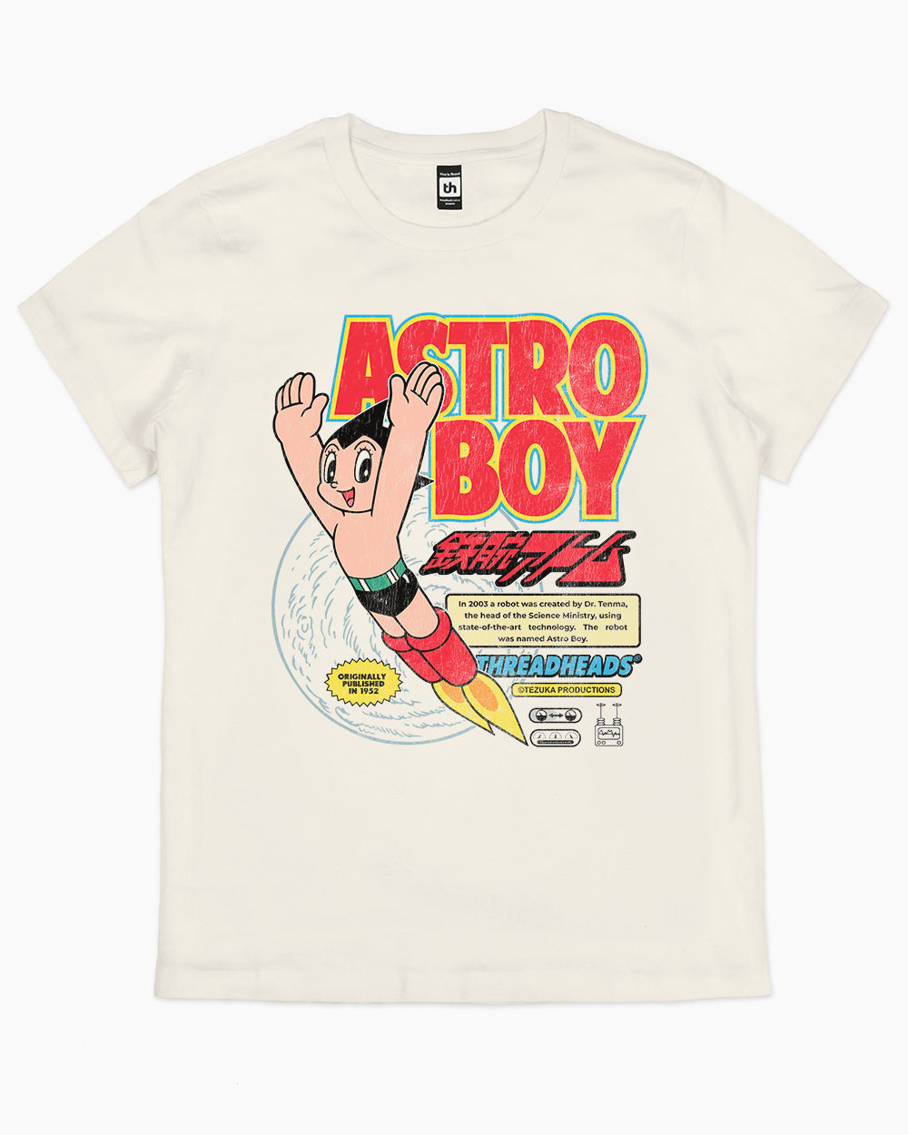 Astro Boy Vintage T-Shirt Australia Online #colour_natural