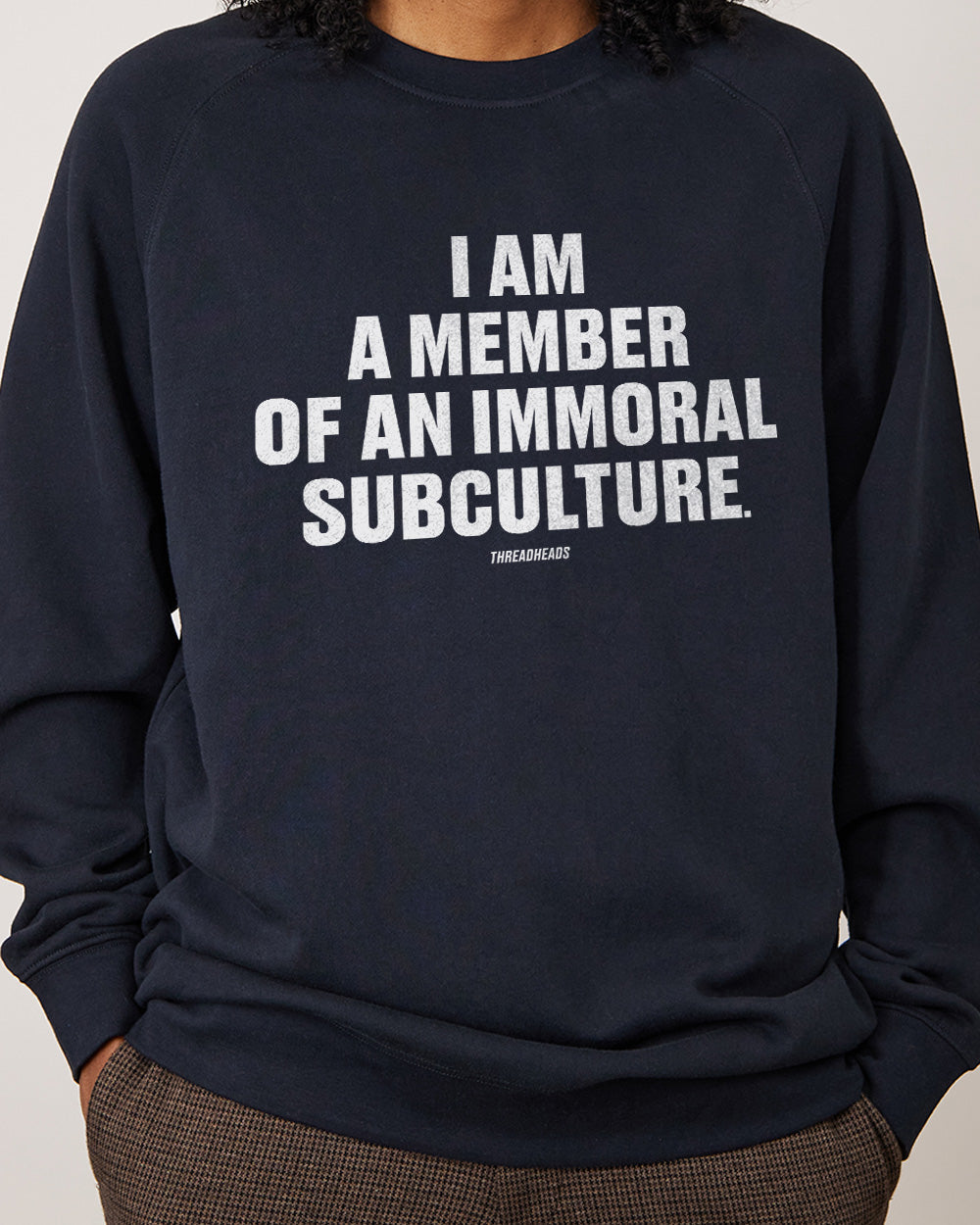 I Am A Member Of An Immoral Subculture Jumper Australia Online #colour_navy