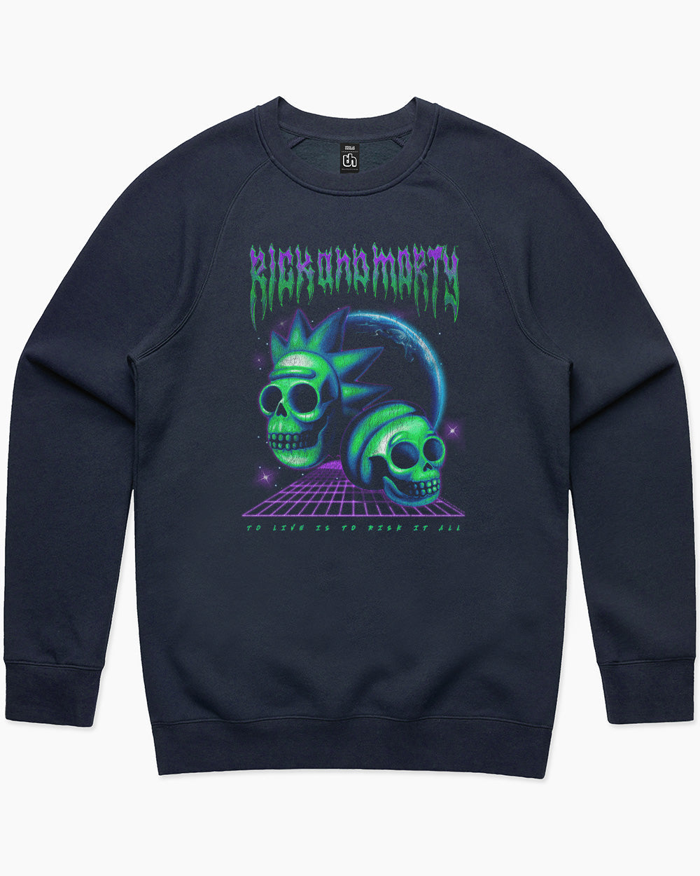 Rick and Morty To Live Sweater Australia Online #colour_navy