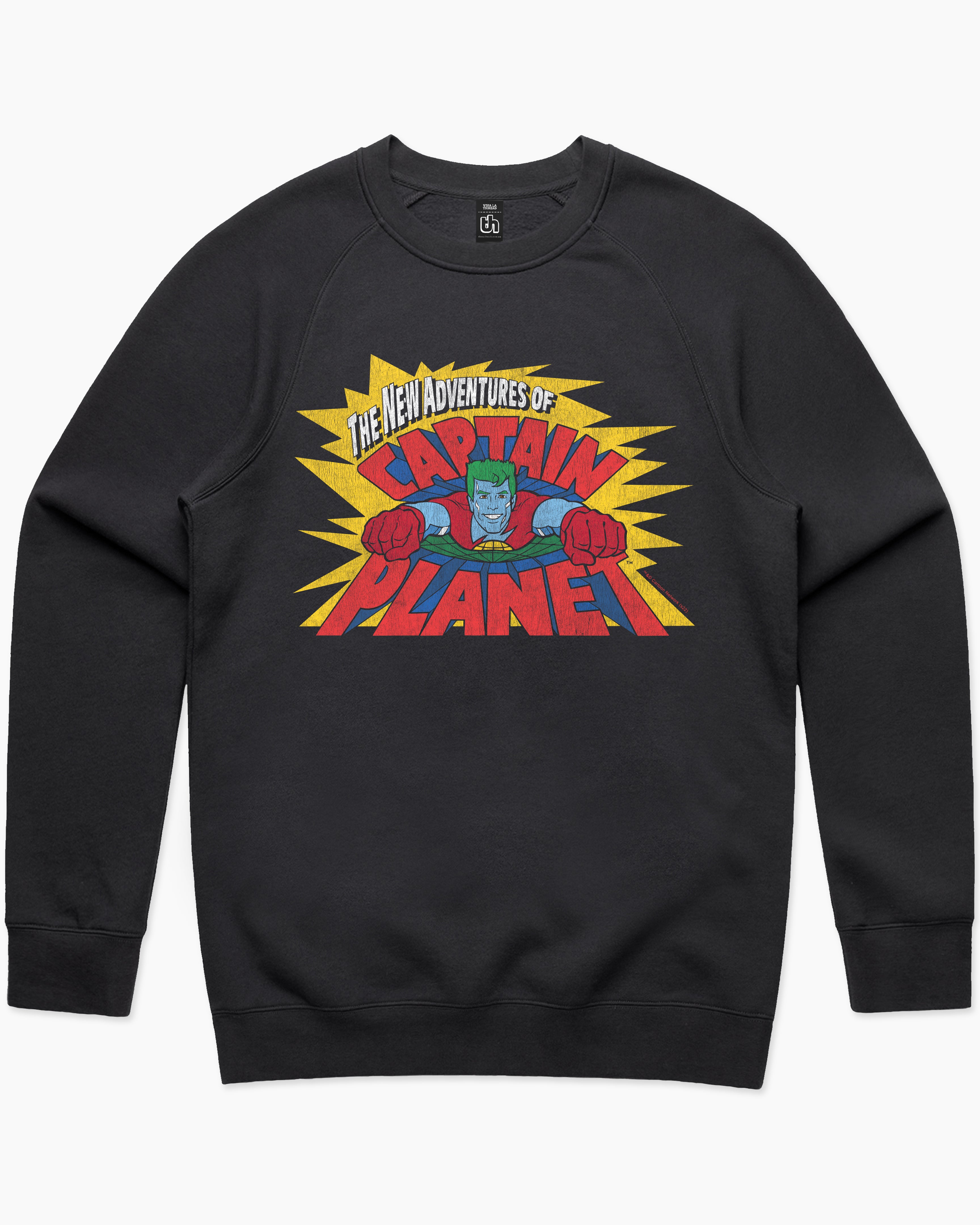 Captain Planet Logo Sweater Australia Online #colour_black