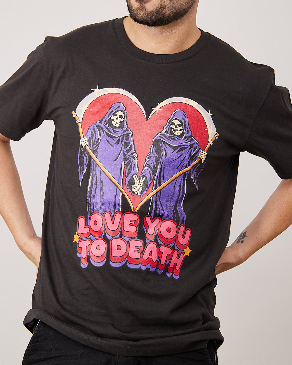 Love You To Death T-Shirt Australia Online #colour_coal
