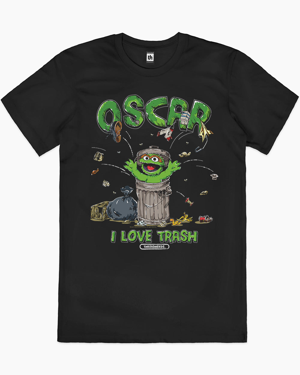 Oscar I Love Trash T-Shirt Australia Online #colour_black