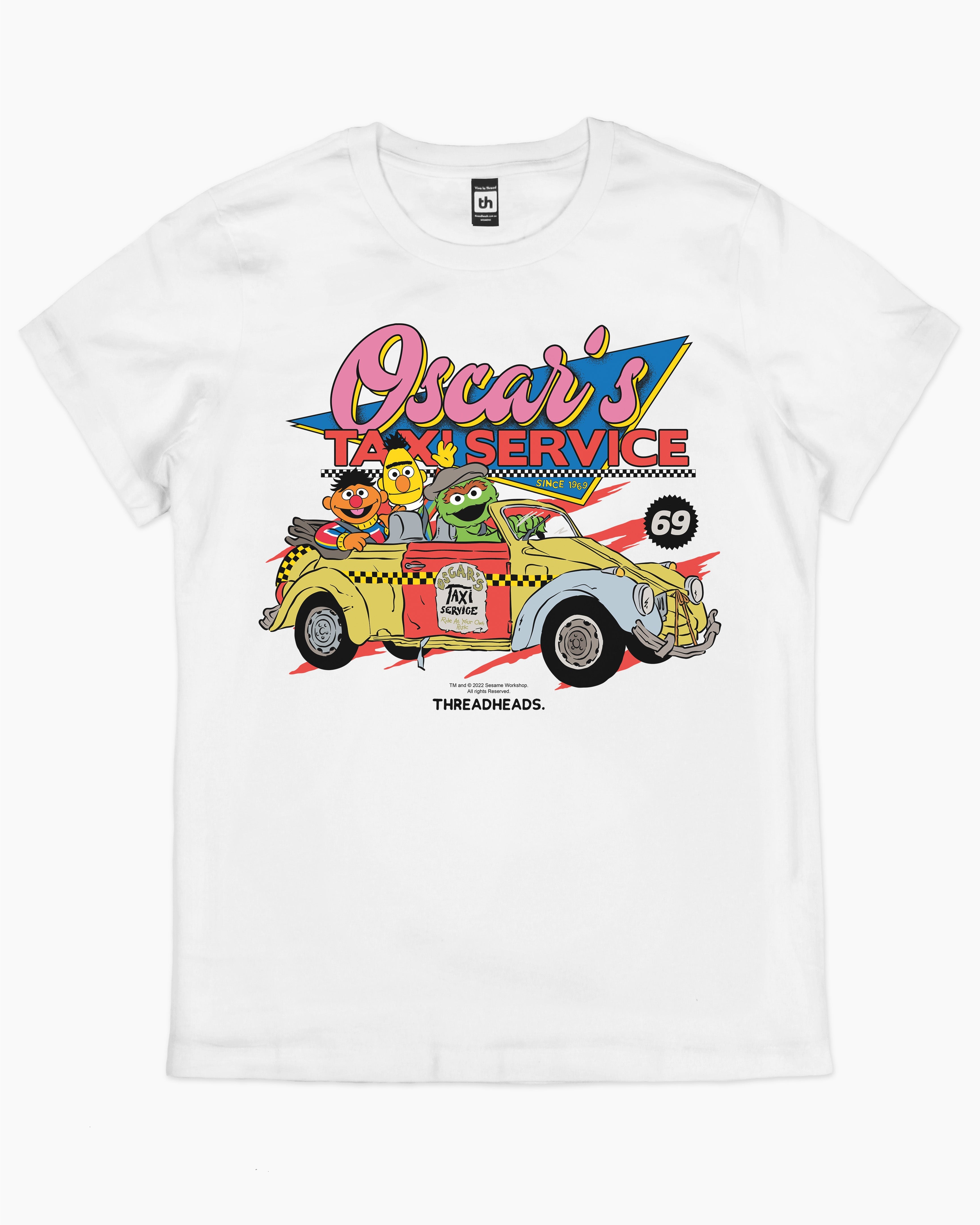 Oscar's Taxi Service T-Shirt Australia Online #colour_white