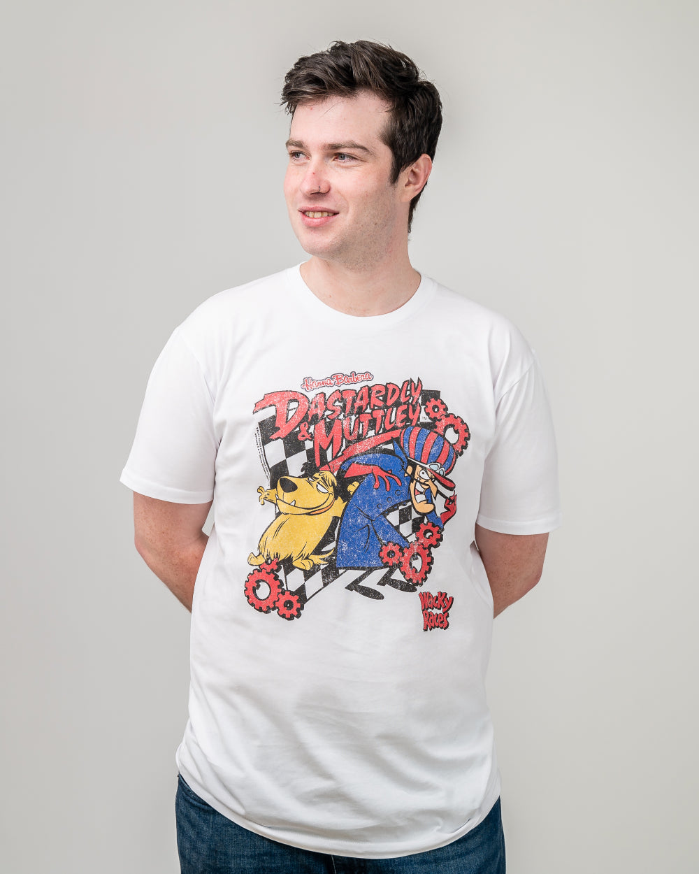 Dastardly & Muttley T-Shirt Australia Online #colour_white