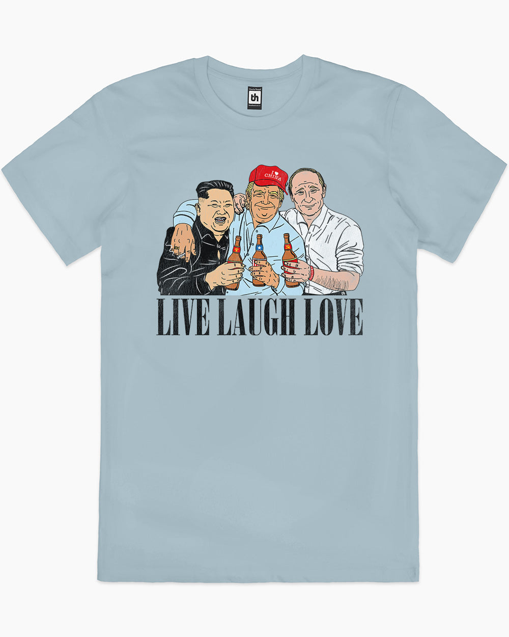 Live Laugh Love T-Shirt Australia Online #colour_pale blue