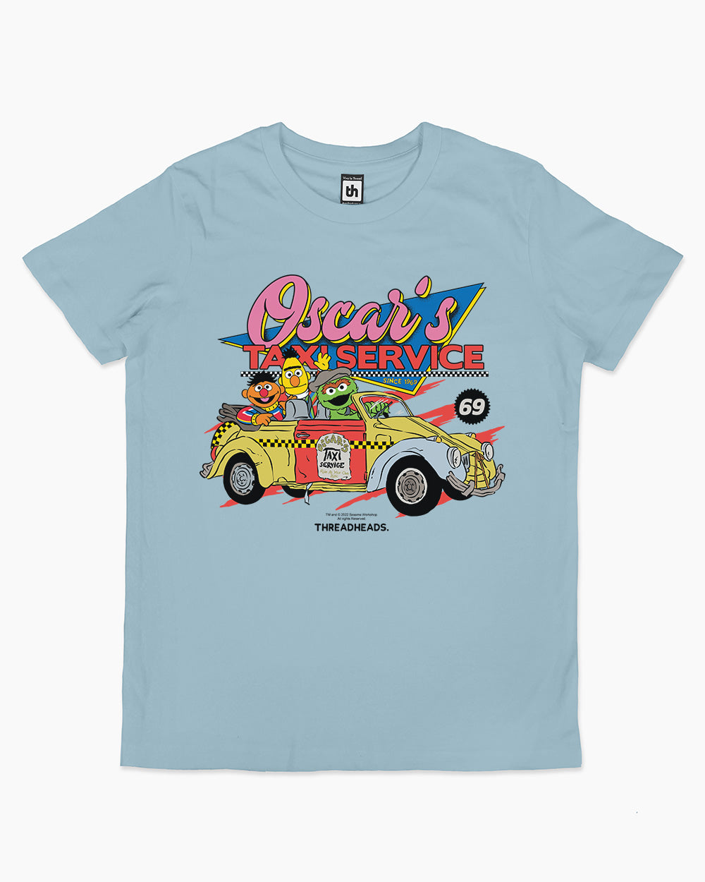 Oscar's Taxi Service Kids T-Shirt Australia Online #colour_pale blue