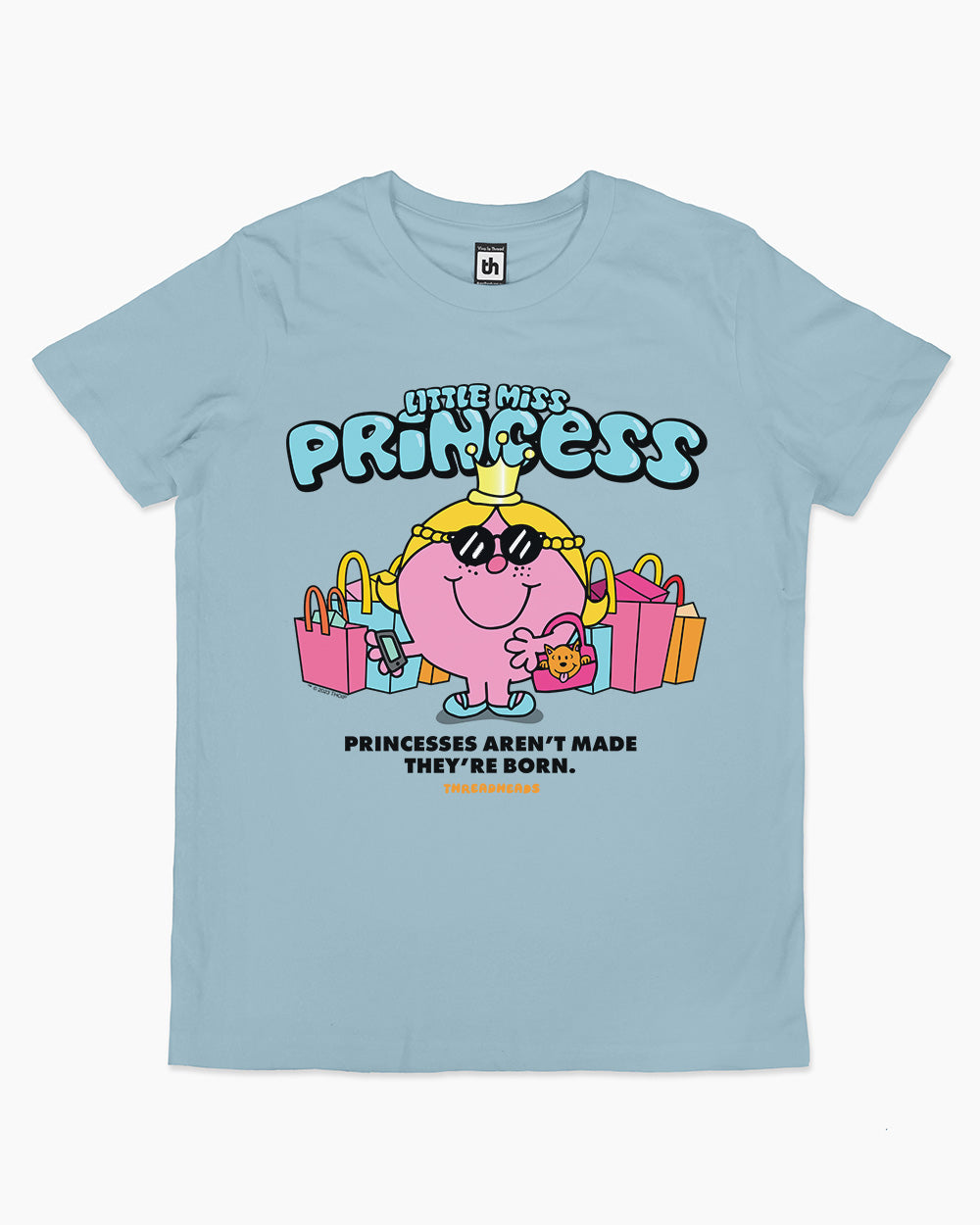 Little Miss Princess Kids T-Shirt Australia Online #colour_pale blue