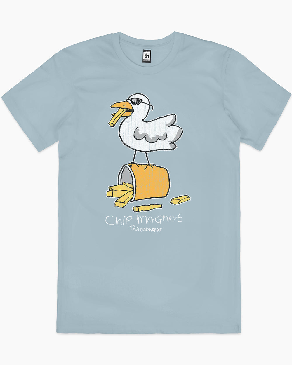 Chip Magnet T-Shirt Australia Online #colour_pale blue