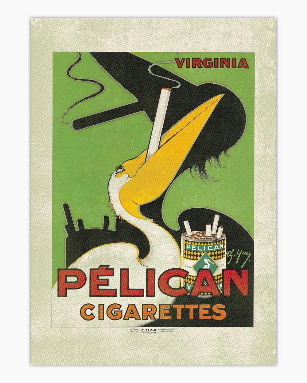 Pelican Cigarettes Art Print | Wall Art