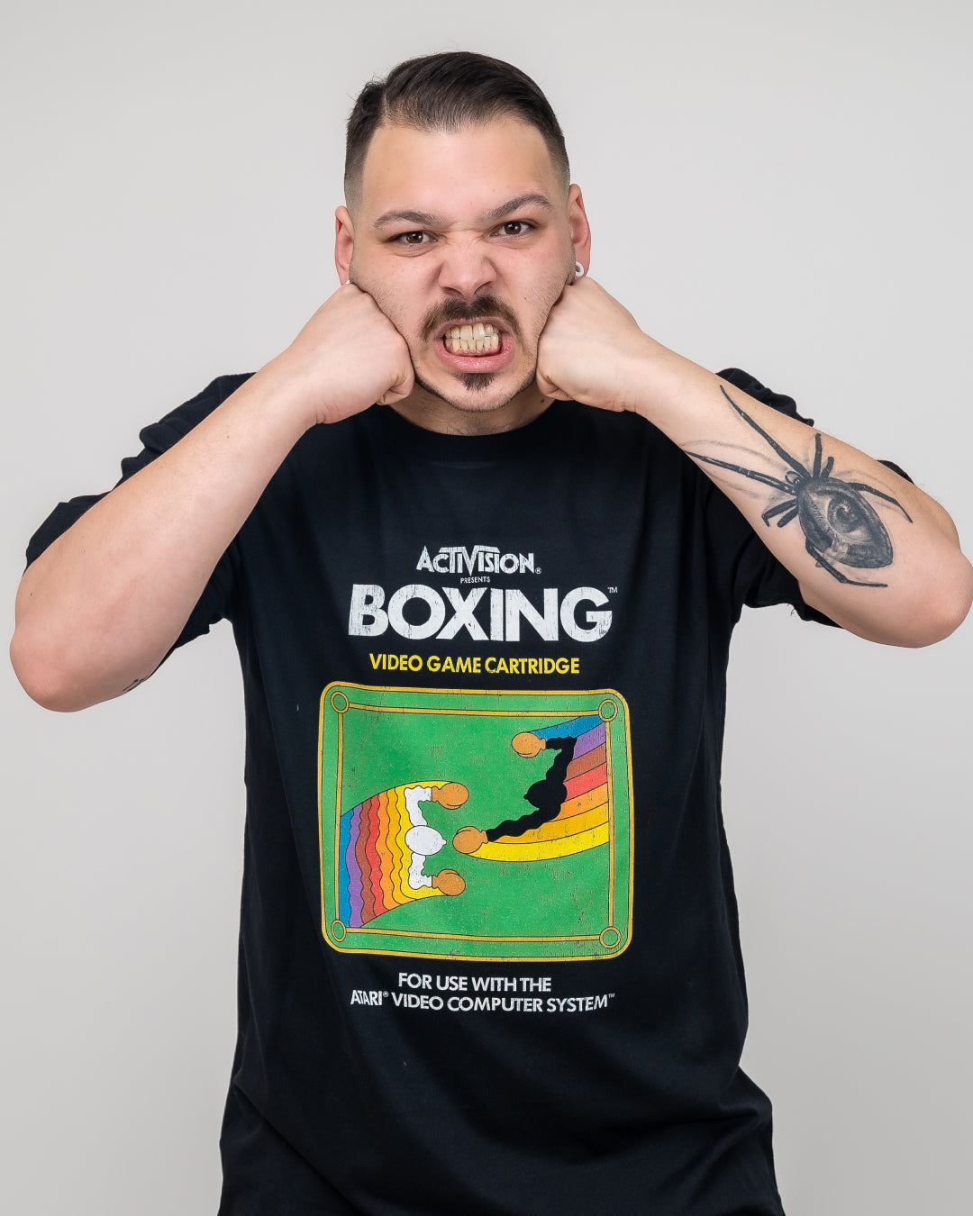 Boxing Vintage T-Shirt Australia Online #colour_black