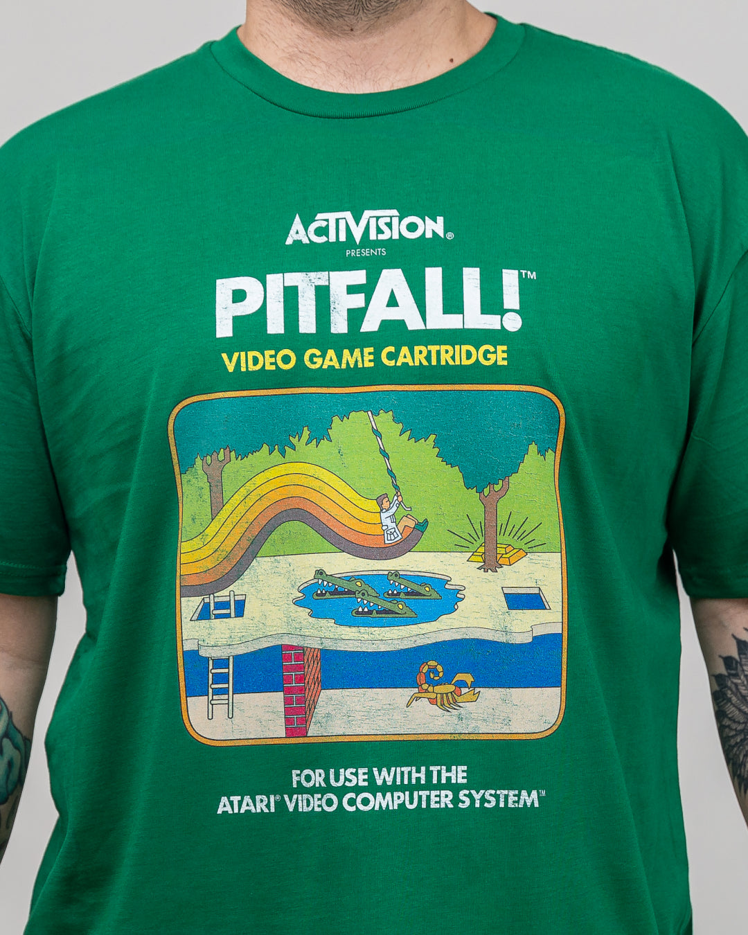 Pitfall Vintage T-Shirt Australia Online #colour_green