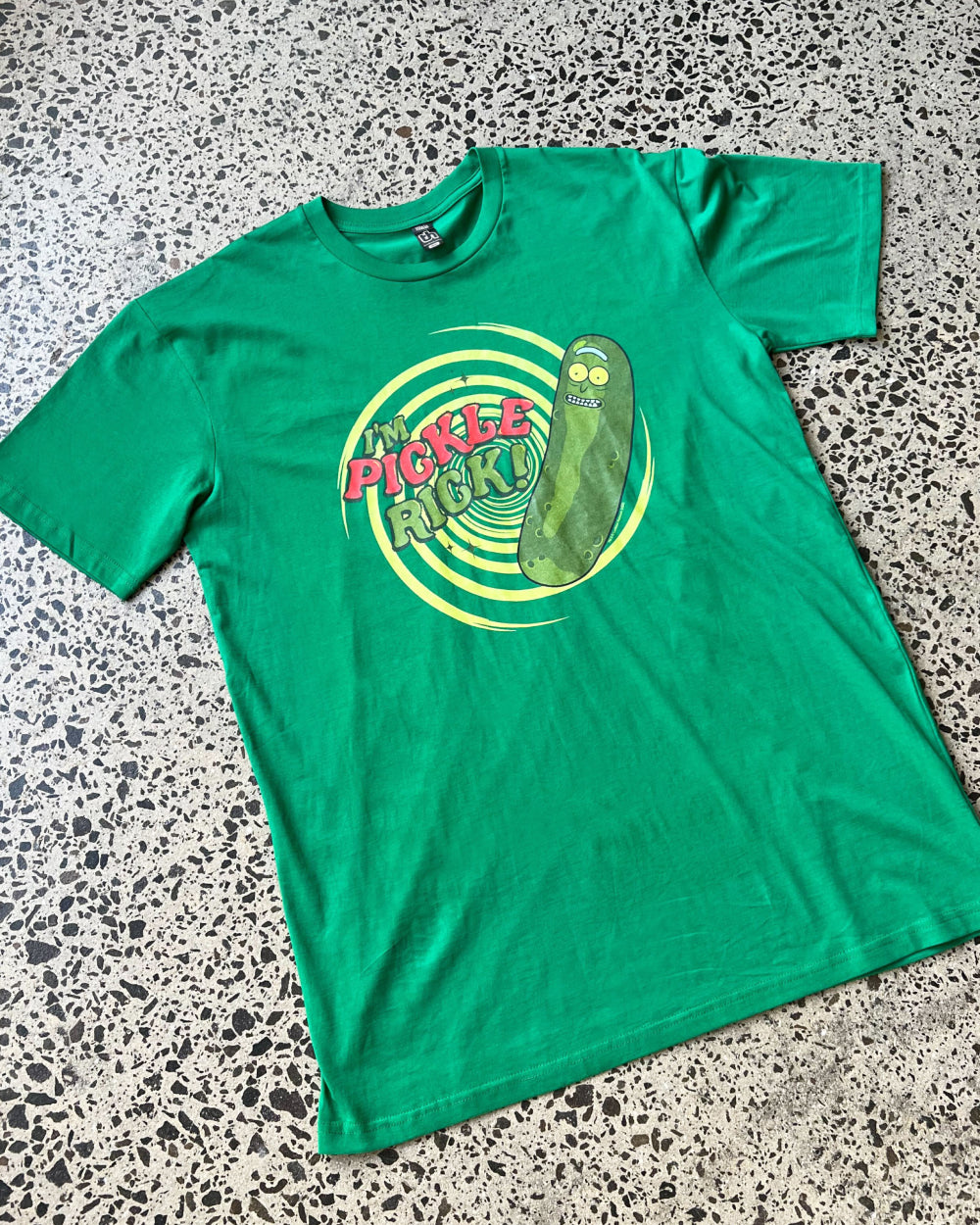 Pickle Rick T-Shirt Australia Online #colour_green