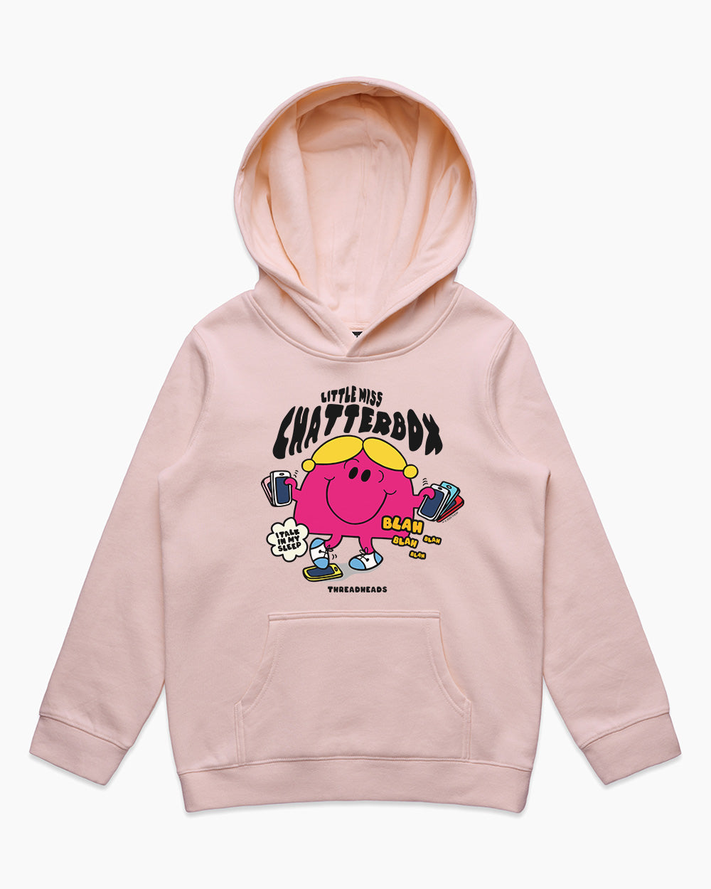 Little Miss Chatterbox Kids Hoodie Australia Online #colour_pink