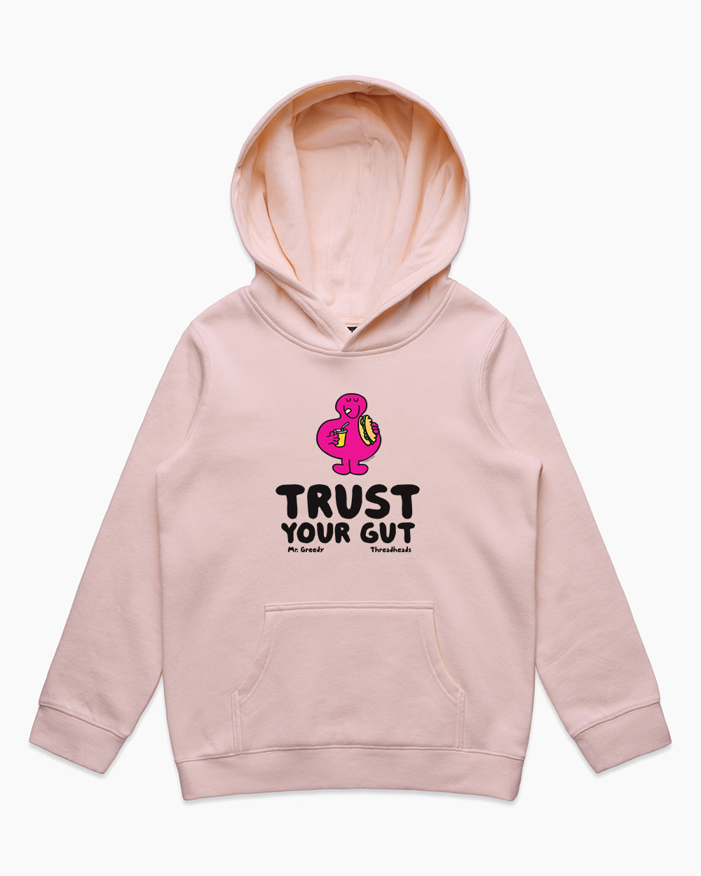 Trust Your Gut Kids Hoodie Australia Online #colour_pink