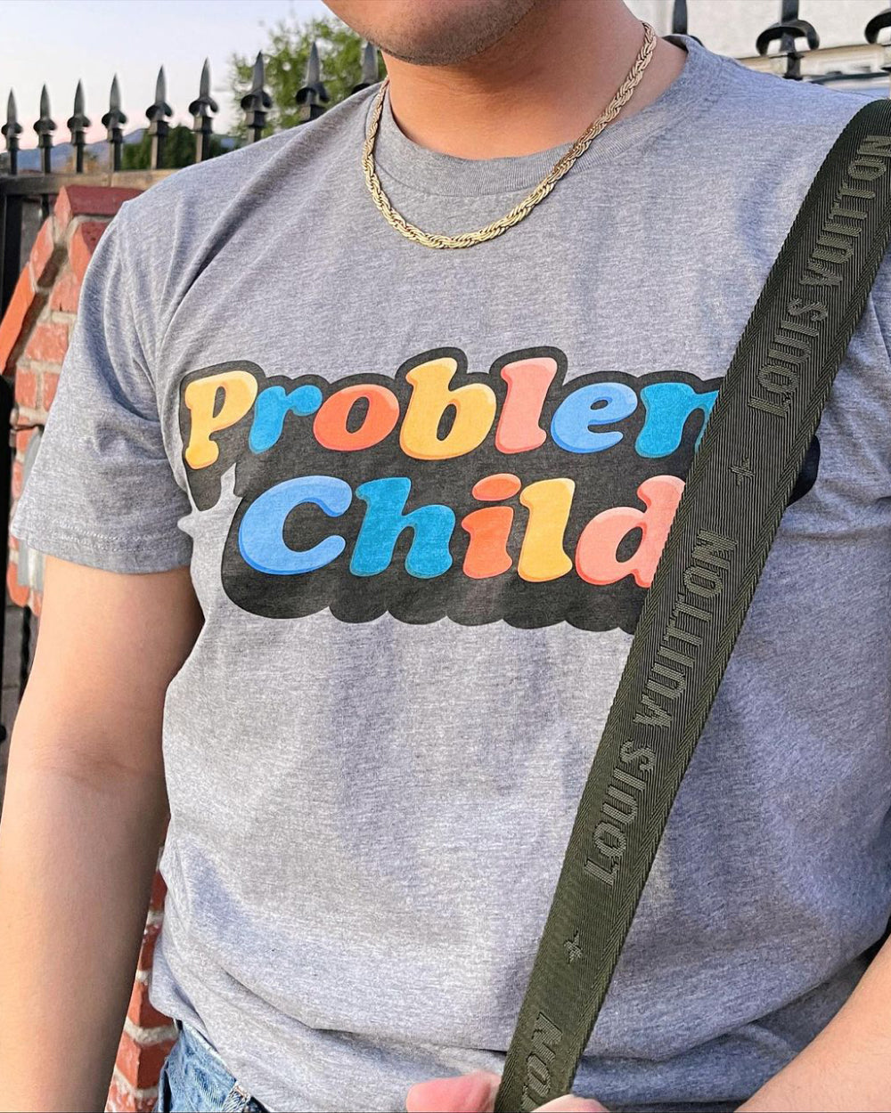 Problem Child T-Shirt Australia Online #colour_grey