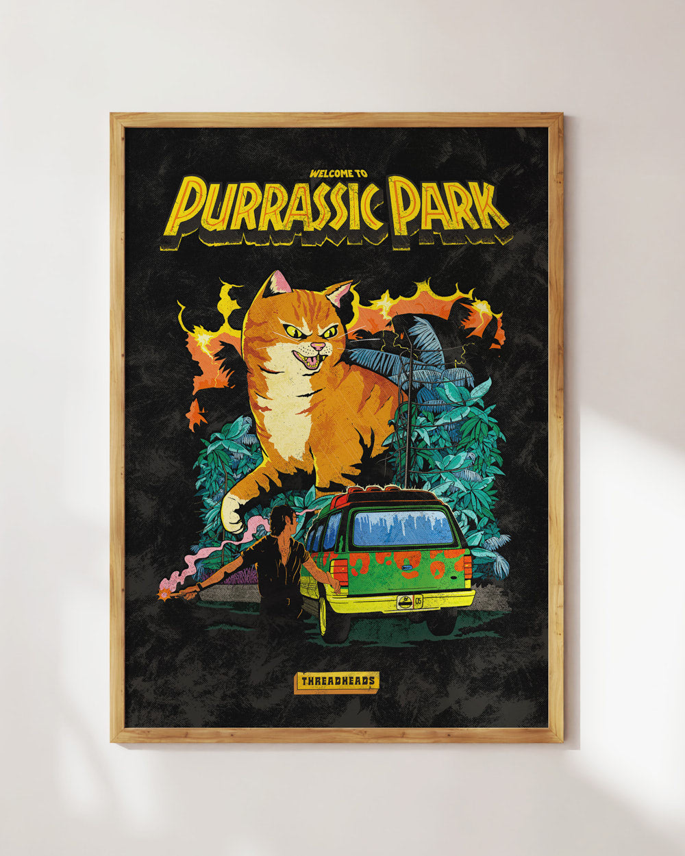 Purrassic Park Art Print