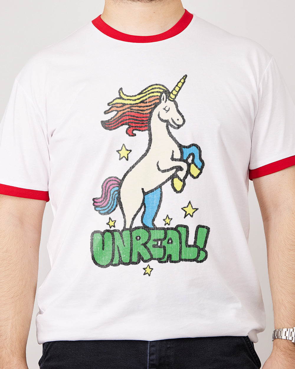 Unreal T-Shirt Australia Online #colour_red ringer