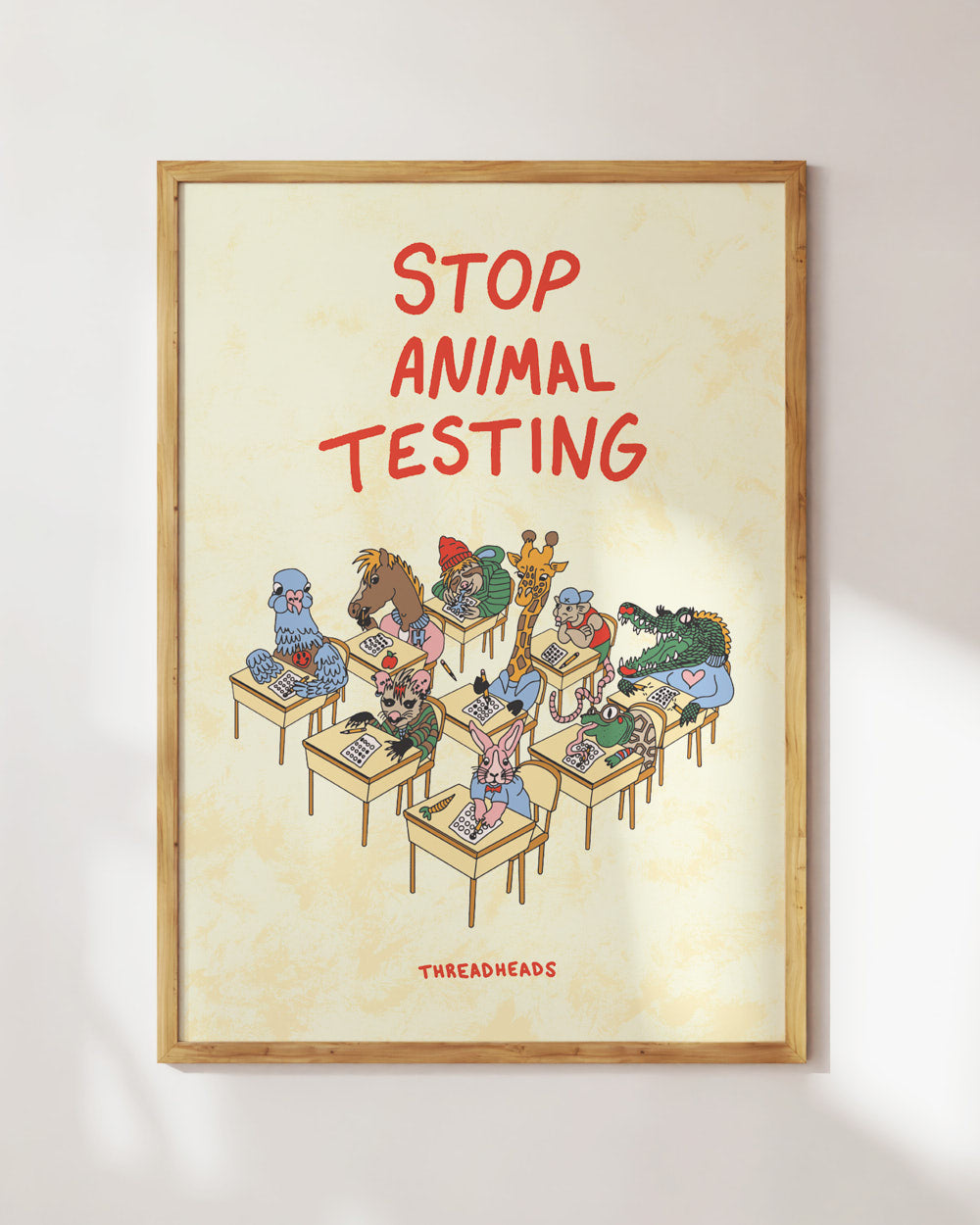 Stop Animal Testing Art Print