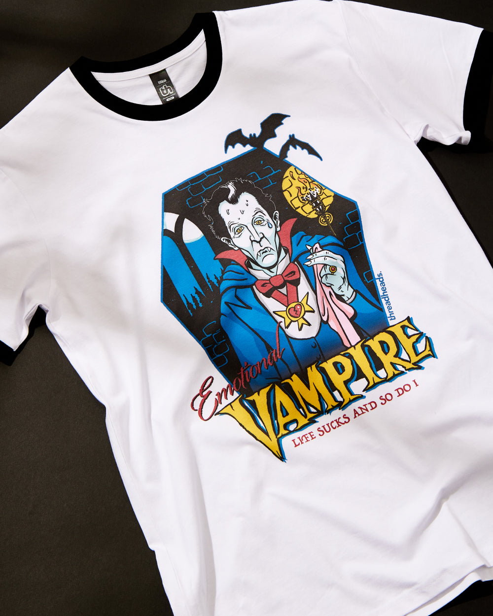 Emotional Vampire T-Shirt Australia Online #colour_black ringer