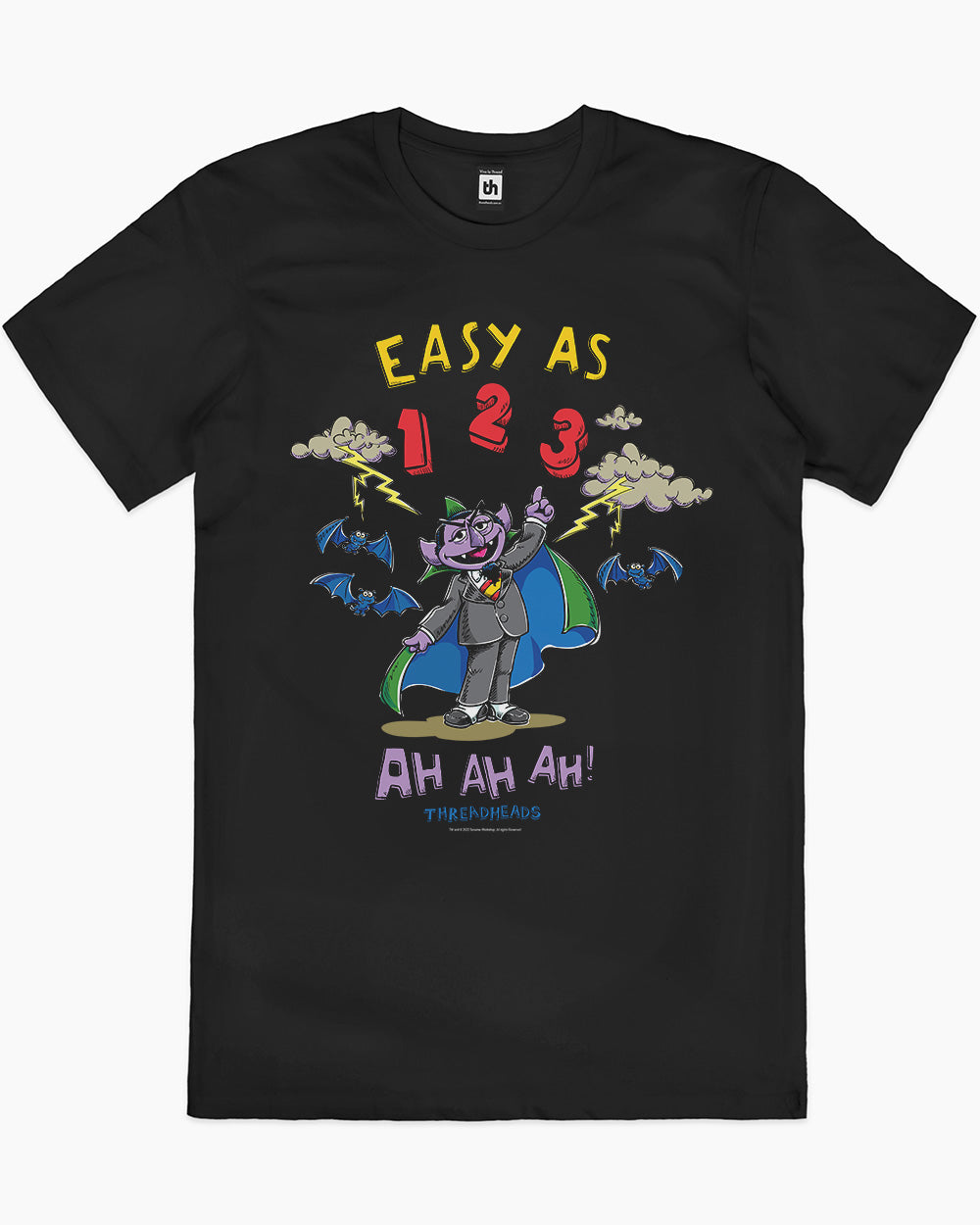 The Count-Easy As 123 T-Shirt Australia Online #colour_black