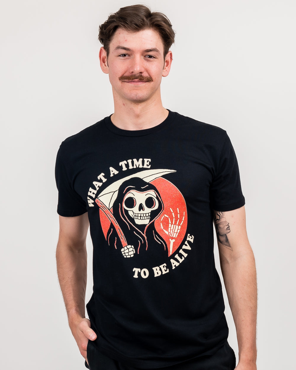 What A Time To Be Alive T-Shirt Australia Online #colour_black