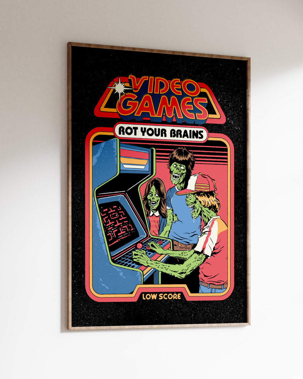 Video Games Rot Your Brains Art Print, Official Steven Rhodes Merch  Australia
