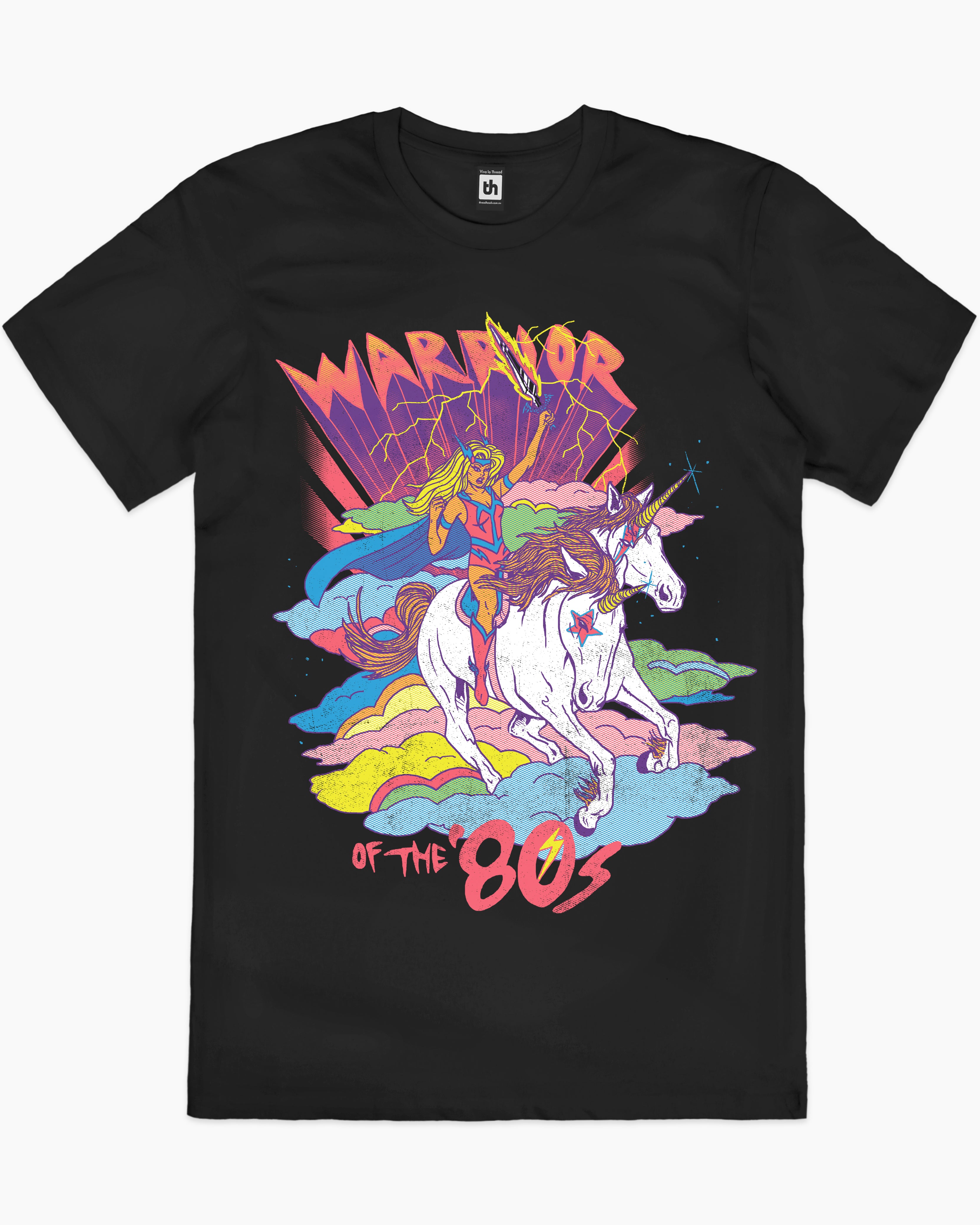 Warrior of the 80s T-Shirt Australia Online #colour_black