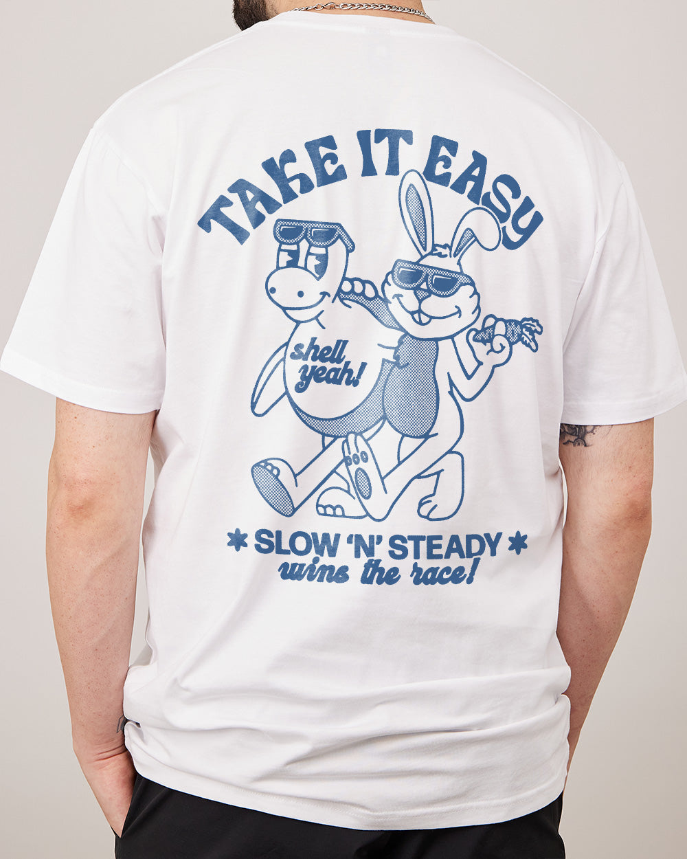 Take it Easy T-Shirt Australia Online #colour_white